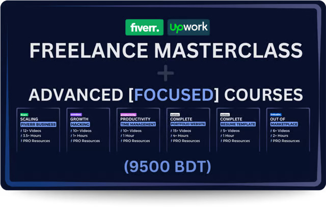 Freelance Masterclass Plus Advanced Focused Course